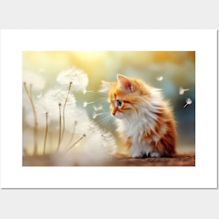 Cat Furry Pet Animal Tranquil Peaceful Posters and Art